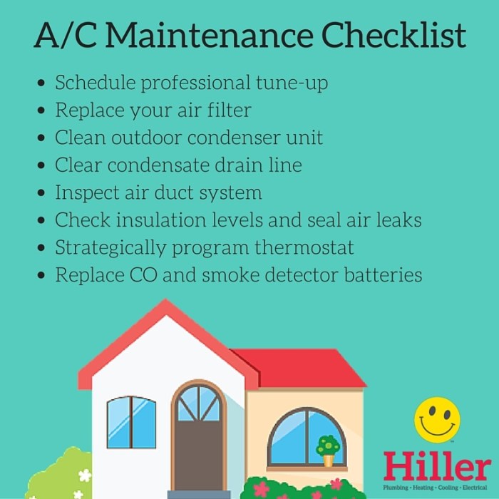 Air Conditioning Maintenance Checklist for Spring and Summer | Hiller Air Conditioning Maintenance Checklist for Spring and Summer | Hiller